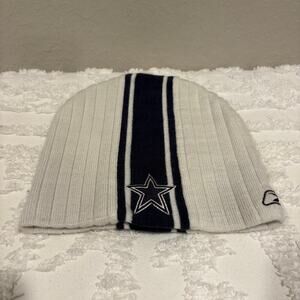 REEBOK NFL DALLAS COWBOYS Beanie White/Blue Unisex Sz OS Football Fan Sporty